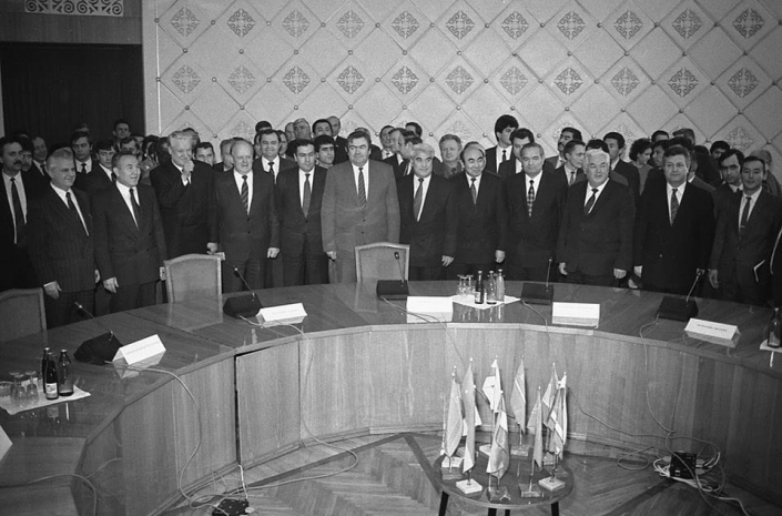 Исторические кадры: подписание Алма-Атинской декларации в 1991 году. ВИДЕО