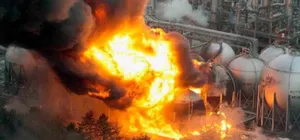 На нефтебазе в ВКО произошел пожар