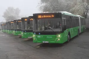 На линию BRT в Алматы вышли новые автобусы