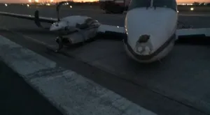 В Уральске самолет сел без шасси