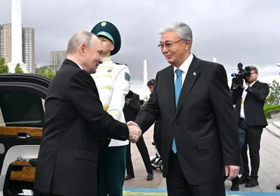 Как Токаев встретил Путина в Астане